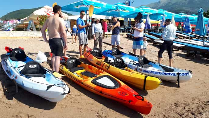 budva kayak stand up paddle board rental