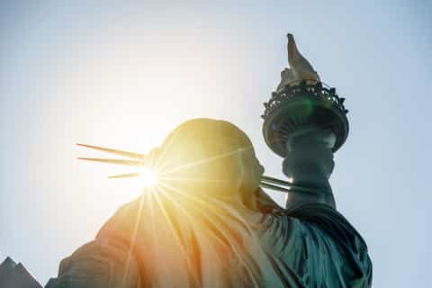 New York : Ellis Island et statue de la Liberté