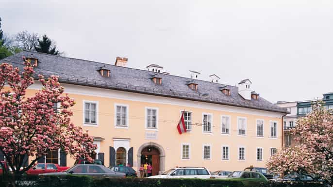 salzburgo entrada do museu para a residência de mozart