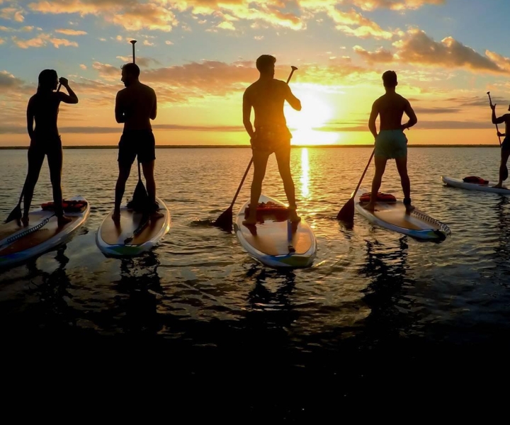 Bacalar: tour in stand up paddle all'alba