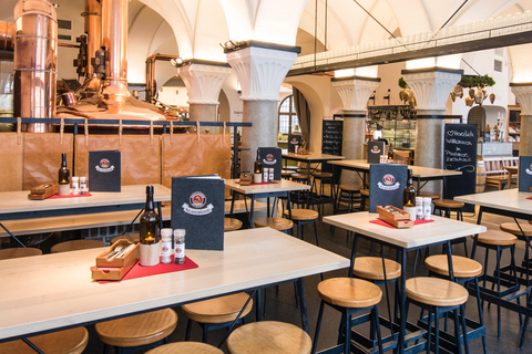 Brewery tour at Paulaner Bräuhaus Munich with beer tasting & snacks