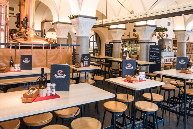 Brewery tour at Paulaner Bräuhaus Munich with beer tasting & snacks