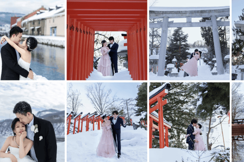 Hokkaido: Wedding Photo Tour with Snowy Landscapes & Styling
