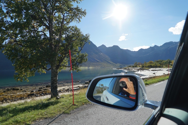 Tromsø: zwiedzanie fiordu luksusowym samochodem elektrycznym Tesla X.