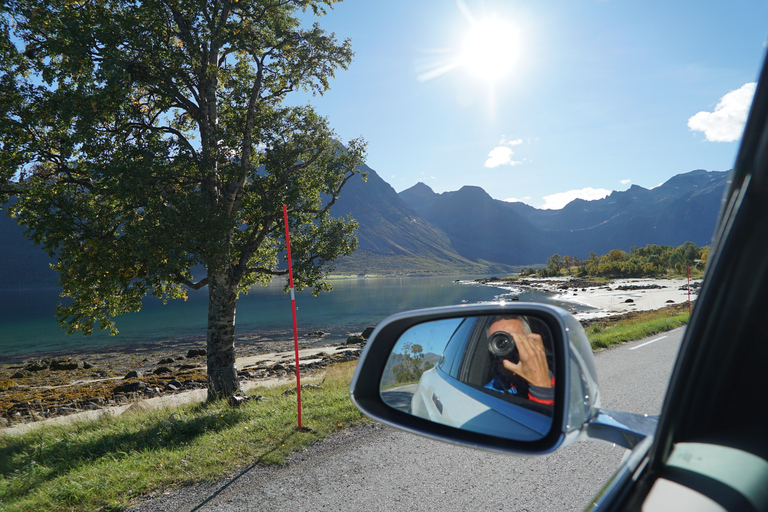 Tromsø: visite du fjord dans une voiture électrique de luxe Tesla X