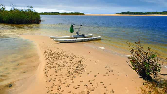 noosa selfguided waterbike tour