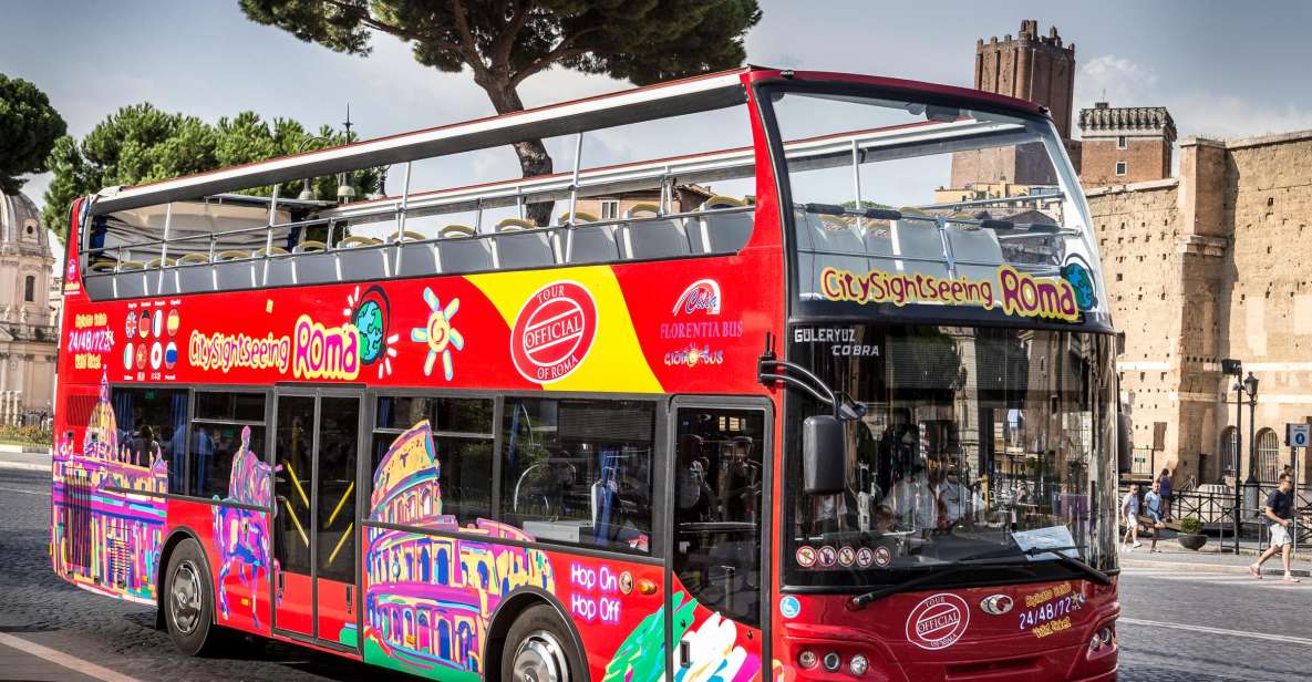 Roma: Sightseeing med hopp på hopp av-buss med lydguide