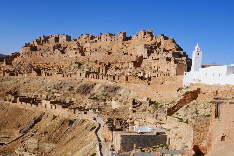 Depuis Djerba : excursion de 3 jours à Cheninni Ksar GhilaneExcursion avec balades en quad et en chameau