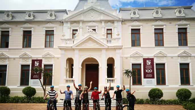 stellenbosch historische radtour und weinverkostung