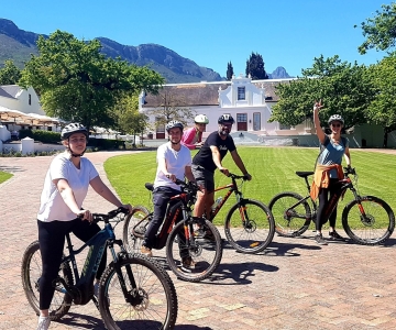 Stellenbosch : Visite historique à vélo et dégustation de vins