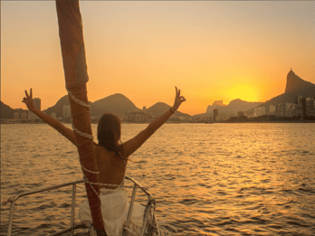 Rio de Janeiro: Zeiltocht bij zonsondergang