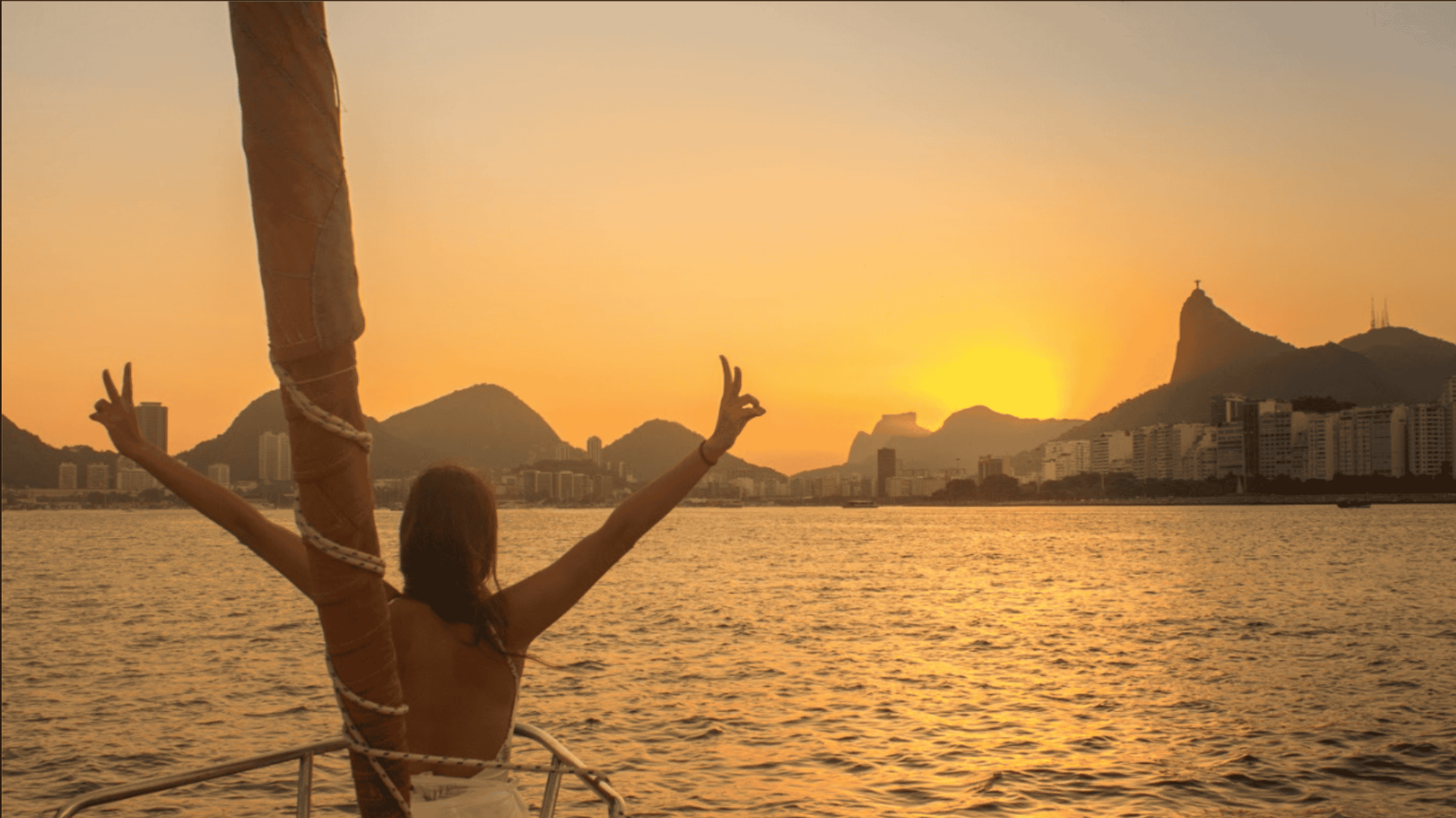 Rio de Janeiro: Passeio de barco ao pôr do sol