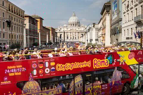 Rome: City Sightseeing Hop-on Hop-off Bus with Audioguide
