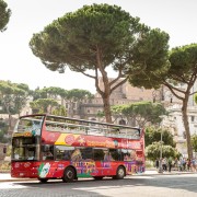 Rome : bus à arrêts multiples City Sightseeing et audioguide