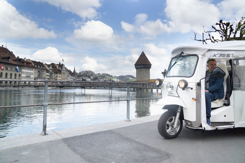 Luzern: eTukTuk-stadstourStadstour van 90 minuten