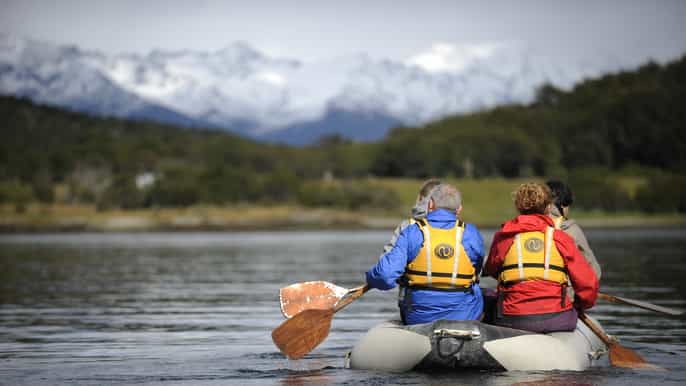 ushuaia tierra del fuego trekking and canoeing
