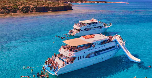 Latchi : Paphos & Blue Lagoon Boat Cruise with Big Slide
