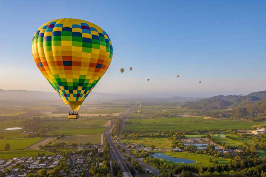 Napa Valley: Heißluftballon-Abenteuer. Foto: GetYourGuide