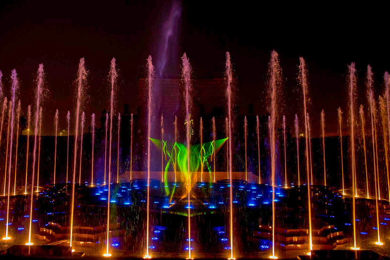 Akshardham: tentoonstelling, licht- en watershow met transfersAvondbezoek met licht- en watershow