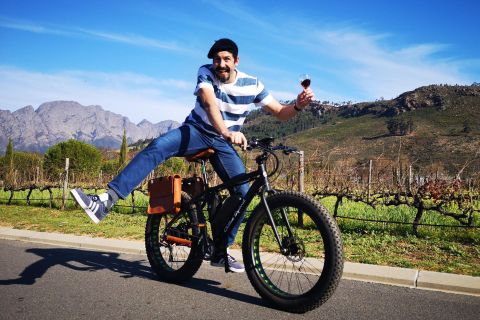 Franschhoek: excursão guiada por vinícolas de bicicleta elétrica