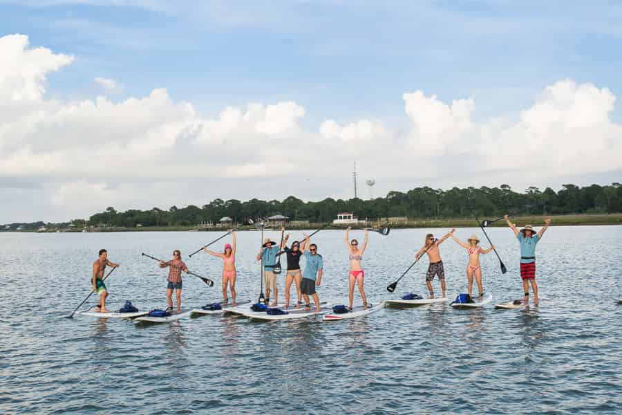 Charleston: Folly Beach Stand Up Paddleboard Delphin Safari. Foto: GetYourGuide