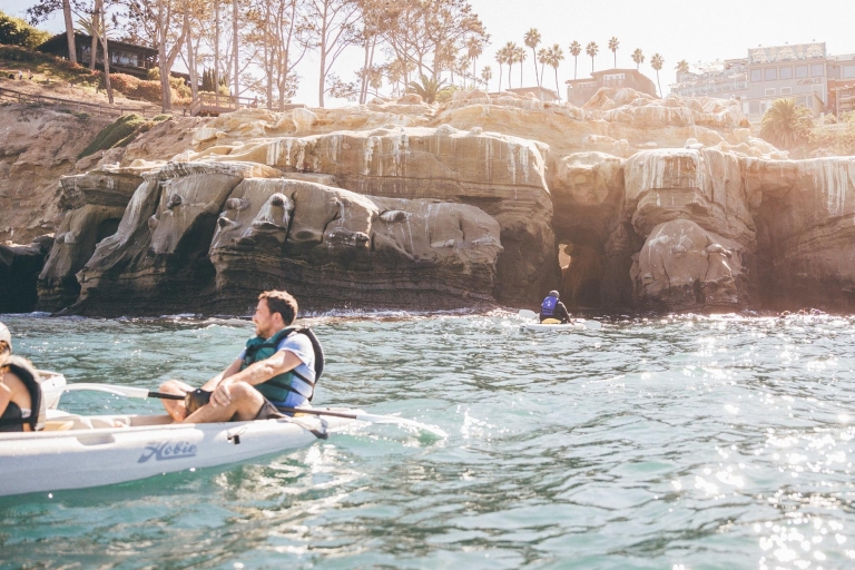 La Jolla: tour guiado en kayak por cueva marina de 90 minLa Jolla: tour en kayak doble por cueva marina (90 min)
