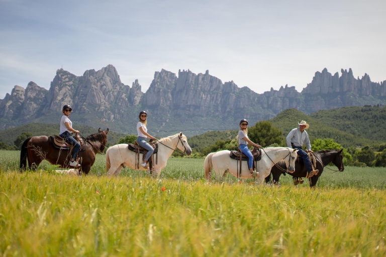 Depuis Barcelone : excursion à Montserrat et balade à cheval