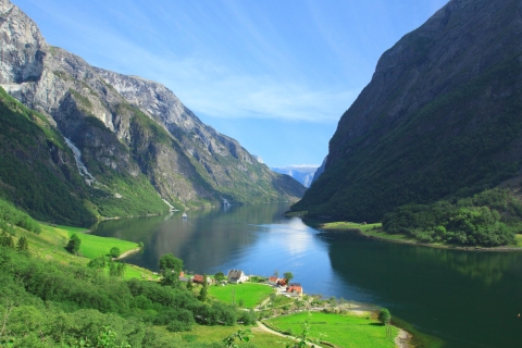 Bergen: Geführte Tagestour zum Nærøyfjord & Flåmsbanen