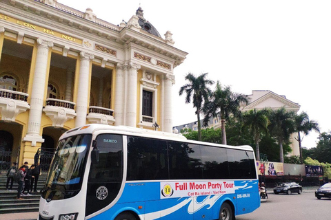 Ônibus de Cat Ba para Ha Noi (ônibus com assentos + lancha rápida)