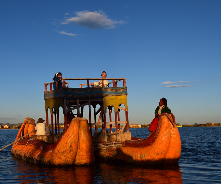 From Puno: 3-Hour Uros Floating Islands Tour