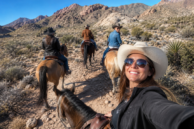Las Vegas: Wild West Horseback Ride + Breakfast/BBQ & Pickup Maverick Breakfast Ride