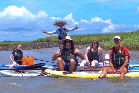 Charleston : Safari de dauphins en Stand Up Paddleboard à Folly BeachSafari de dauphins en Stand Up Paddleboard au coucher du soleil