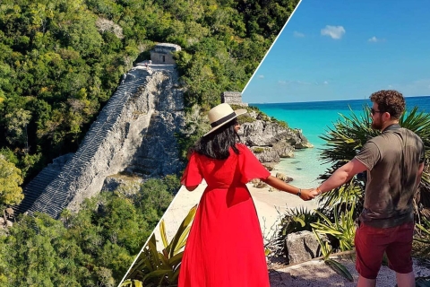 Van Cancun en Riviera Maya: dagtour Tulum, Cobá & cenote