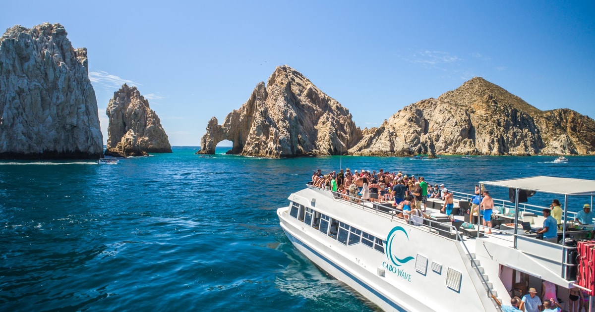 Cabos Cruise with Snorkeling, Luxury Lunch, and Open Bar GetYourGuide