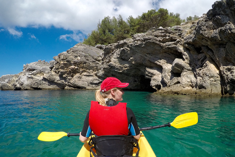 From Lisbon: Arrabida Park Small Group Kayak TourTour with Transportation from Lisbon