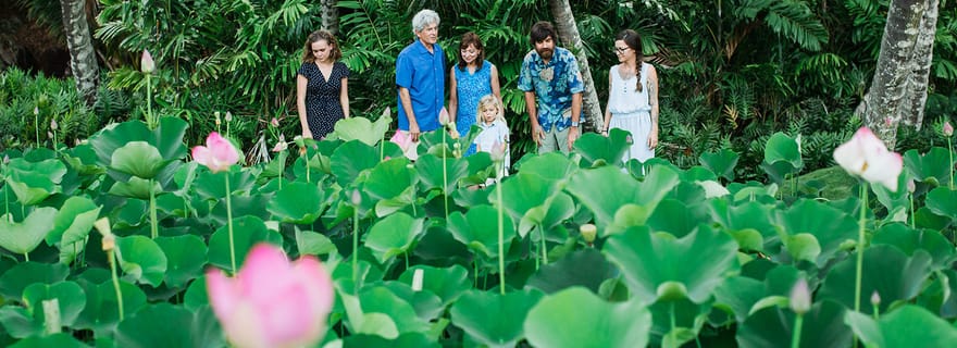 Kauai : Visite des jardins et du domaine d'Allerton avec dîner au coucher du soleil