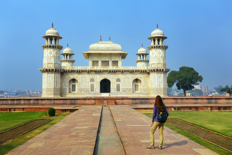 Van Delhi: Private Taj Mahal Sunrise & Sunset 2-daagse tourTour met tickets