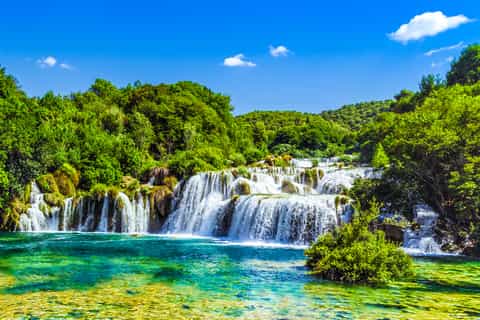 Cachoeiras de Krka e excursão Šibenik de Split ou Trogir