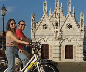 Pisa: Rondleiding historisch centrum per fiets met zelfleiding