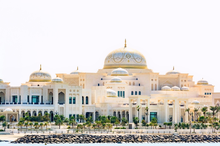 Desde Dubái: tour palacio real de Abu Dabi y Torres EtihadTour en grupo compartido en inglés