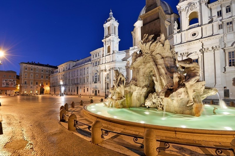 Rome: tour privé de nuit en voiture