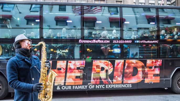 the ride mobil teaterbuss i new york city