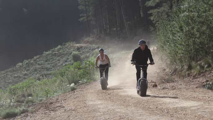 stellenbosch jonkershoek mountains downhill scooter tour