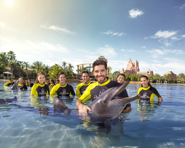 Dubai: dolfijnen zwemmen en ontdekken bij Atlantis