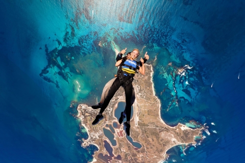 Fremantle: Rottnest Island Fallschirmsprung und Fährenpaket14.000 ft Rottnest Fallschirmsprung & Fähre