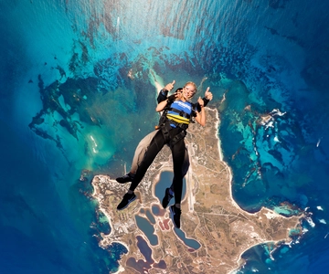 Fremantle : Saut en parachute sur l'île de Rottnest et forfait ferry