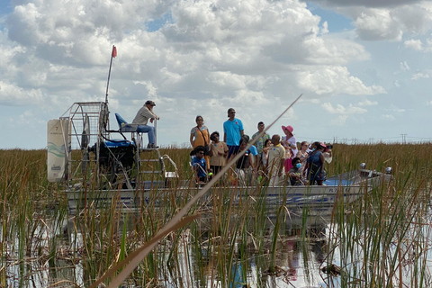 Miami: Everglades Airboat, Wildlife Show & Transfer Spanish