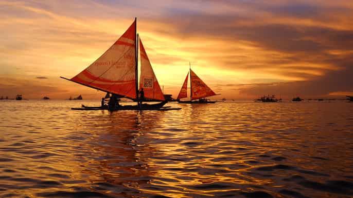 boracay sunset cruise with water activities