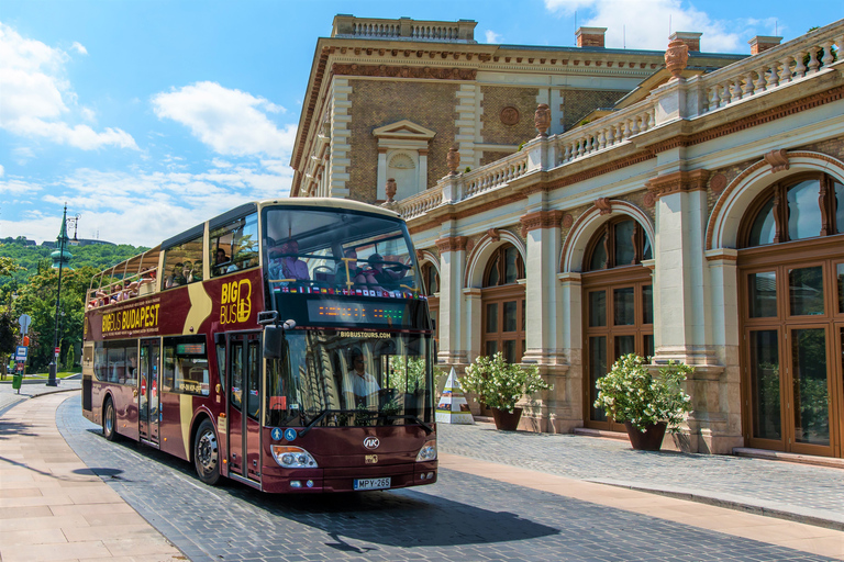 Budapest: Tour turistico Hop-On Hop-Off con il Big BusAutobus Hop-On Hop-Off per 2 giorni, crociera fluviale e tour a piedi guidato