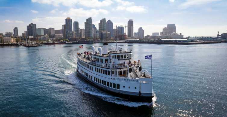 Spirit of San Diego Harbour cruise boat passes coronado Stock